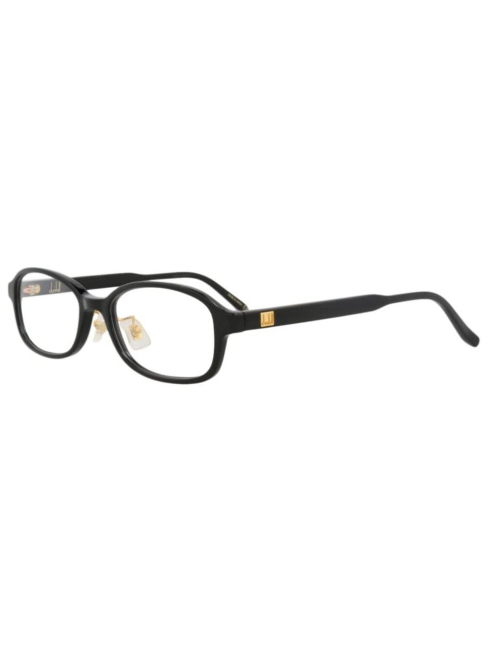 New Dunhill Women's Eyeglasses Round Oval Acetate Frame Mens Black Black